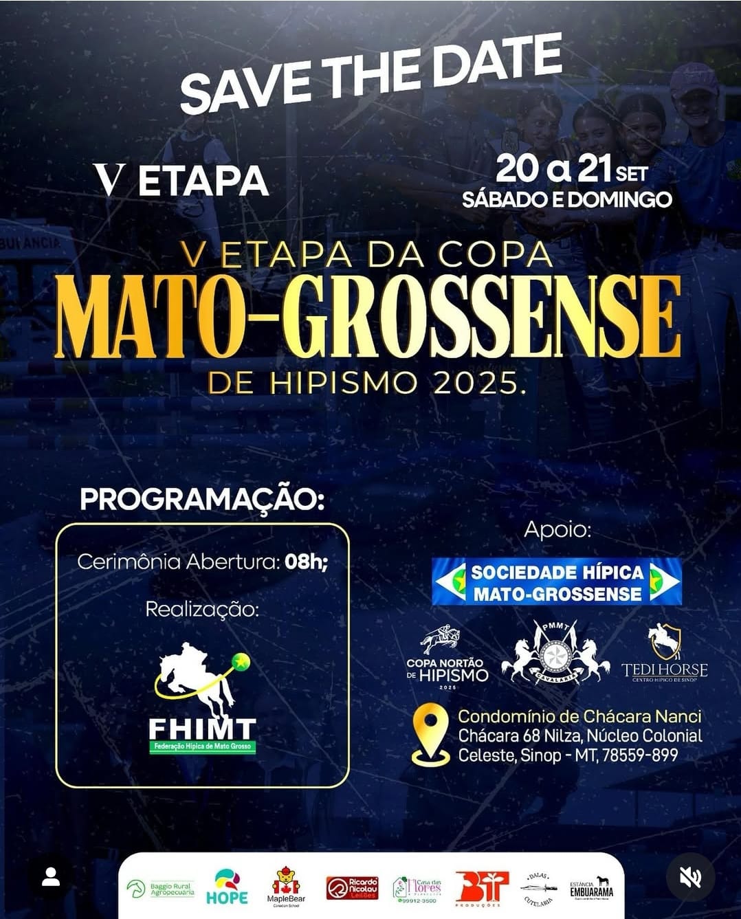 Está próxima nossa IV ETAPA MATOGROSSENSE DE HIPISMO - SINOP