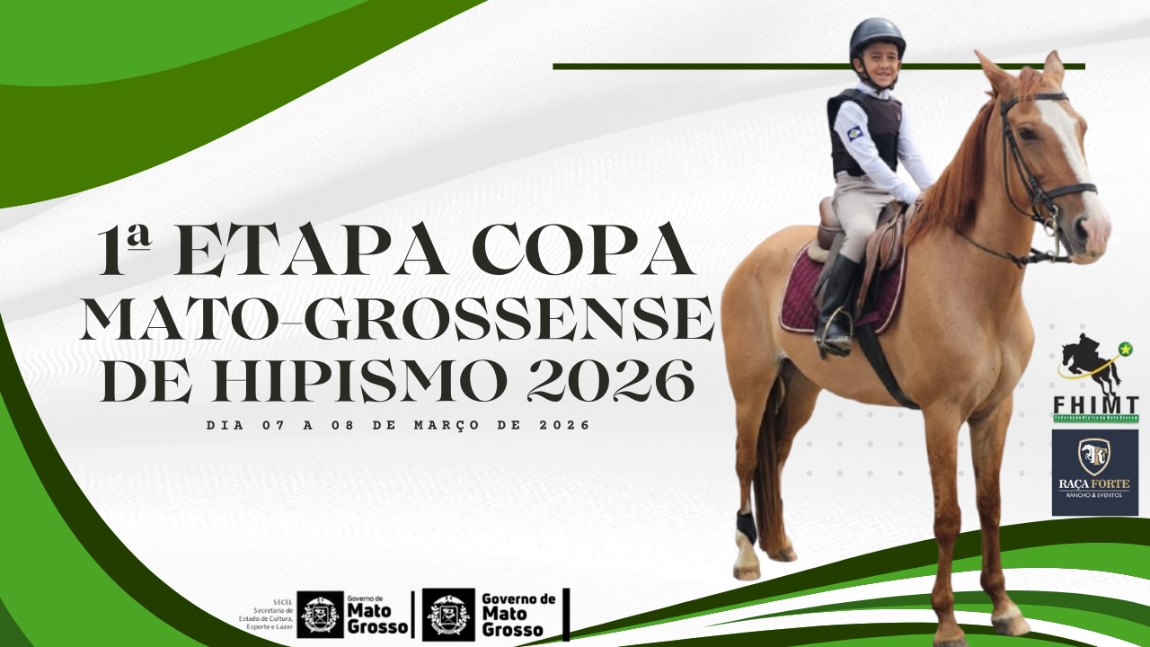 Inscrições para a 1ª ETAPA DA COPA MATOGROSSENSE DE HIPISMO 2026